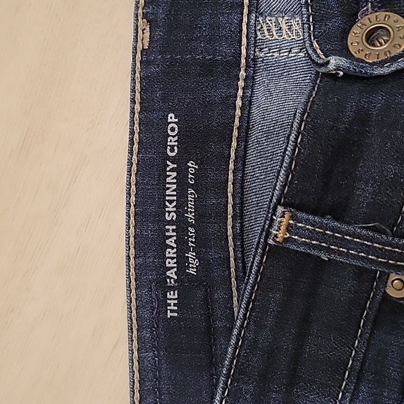 AG Adriano Goldschmied Farrah High Rise Skinny Crop Jeans sz 24 - Picture 2 of 10